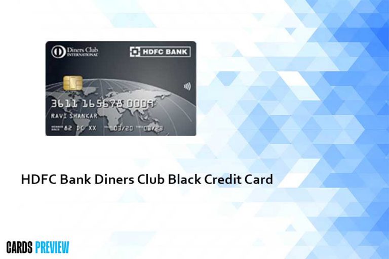 HDFC Bank Diners Club Black Credit Card - Check Now [Updated 2024]