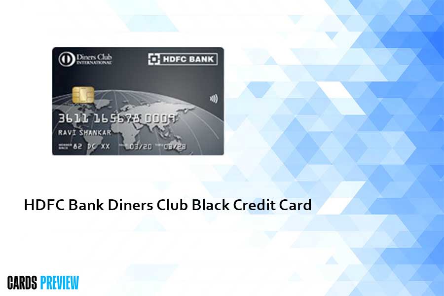 HDFC Bank Diners Club Black Credit Card