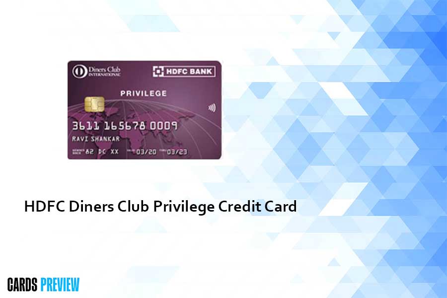 HDFC Diners Club Privilege Credit Card