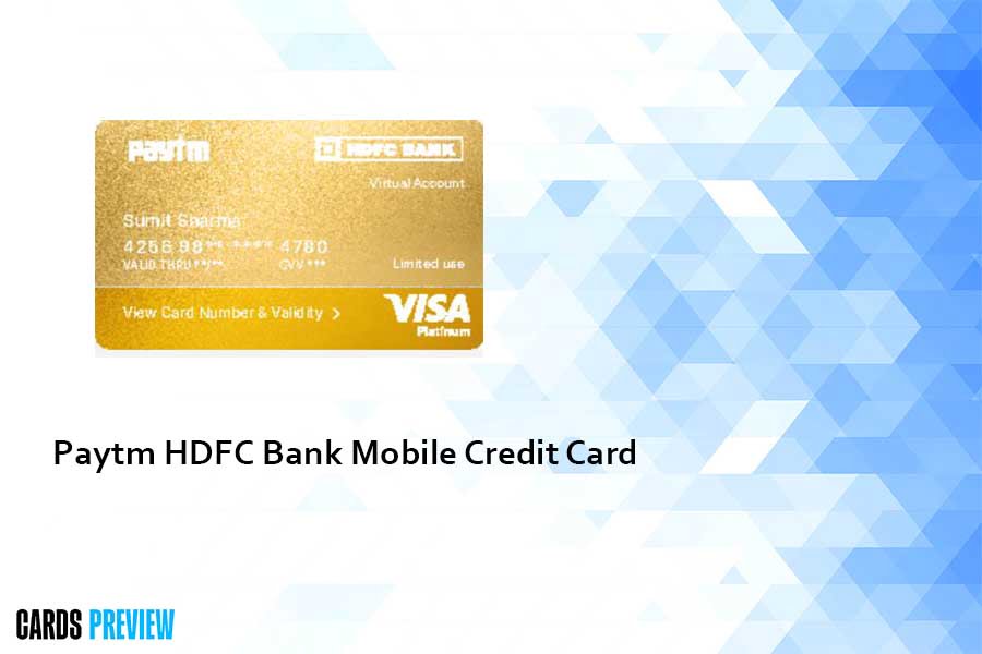 Paytm HDFC Bank Mobile Credit Card Check Now [ Updated 2023]